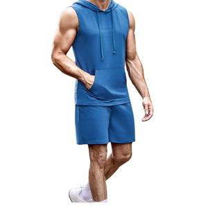 2025 mode luxe Logo été hommes survêtement 100% coton 2 pièces hommes t-shirt et pantalon court pour la course - Product Image 4