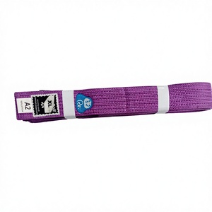 Nuevo Cinturón Morado Vintage de Moda para MMA con Logotipo de Proveedor, Longitud Ajustable, Hebilla de Aleación de Zinc, Impresión por Transferencia Térmica - Product Image 1