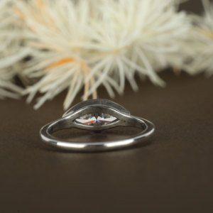 Juego de medio bisel de último diseño Marquise Cut Lab Grown VVS1 Clarity Diamonds 925 Silver y 10K/14K/18K Gold para bodas y fiestas - Product Image 4