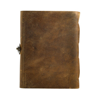 Nouveau carnet de notes en cuir véritable 100% authentique, couverture rigide, motif cœur embossé, marron, cousu main, idéal pour homme et femme