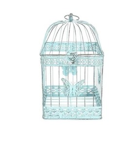 Venta caliente jaula de pájaros de Metal decorativa hecha a mano Casa de pájaros colgante de hierro jaula de pájaros duradera para jardín balcón hogar al aire libre - Product Image 1