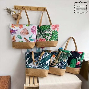 Vente en gros de sacs fourre-tout de plage en jute personnalisables écologiques pour femmes sac en hêtre naturel réutilisable avec poignée sacs fourre-tout de luxe pour femmes - Product Image 6