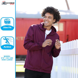 Chaqueta cortavientos ligera para hombre al por mayor | Chaquetas impermeables con capucha para estilo informal y exterior - Product Image 3