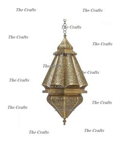 Ensemble de deux lanternes suspendues de couleur blanche en fer de taille différente pour accessoires de décoration intérieure - Product Image 6