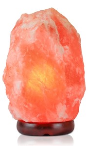 Lampes au sel de roche rouge artisanales naturelles de l'Himalaya Touche de la nature pour votre maison - Product Image 6