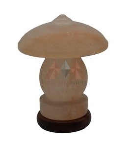 Lámpara de mesa de sal rosa del Himalaya, atrapasueños de concha de cristal Natural tallada, ISO 9001 22000, aire certificado, decoración del hogar - Product Image 3