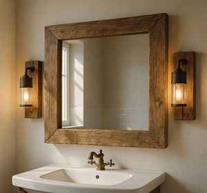 Marco de espejo de pared de madera hecho a mano de calidad superior para sala de estar, dormitorio o uso en la entrada disponible para el precio de venta - Product Image 6