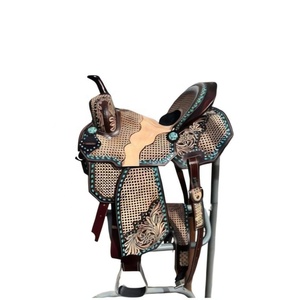 Selle western usinée et incurvée florale de tournesol en cuir de la meilleure qualité au meilleur prix - Product Image 2