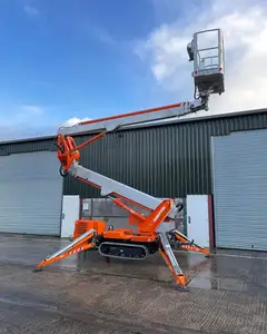 Original 10m 12m 14m 16m 18m towable trailer mounted boom lift cherry picker aerial man lift self-propelled diesel lift