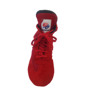 Uni Sambo Shoes FIAS Tested Durable Genuine <b>Leather</b> and Mesh Lining Breathable Rubber <b>Insole</b> for Summer and Winter Use - Product Image 1