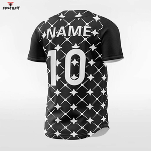 Jersey de béisbol personalizado de alta calidad para hombre, Jersey de cuello redondo de secado rápido con técnica de impresión por sublimación transpirable - Product Image 4