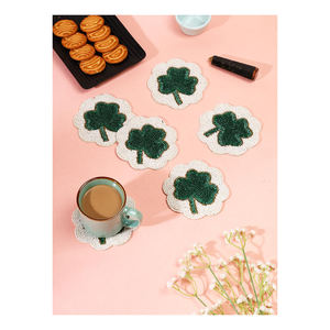 Posavasos con cuentas más encantador, luz multicolor, cuentas de calidad Superior, posavasos hechos a mano, fiesta, boda, restaurante, suministro - Product Image 1