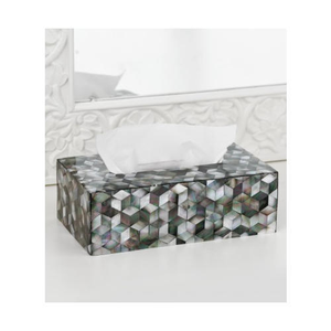 Caja de pañuelos de nácar con incrustaciones de fregona personalizable al por mayor accesorio de Decoración de mesa elegante para el hogar o el Hotel - Product Image 5