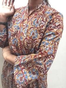 Indien Main Bloc Coton Peignoir Élégant Floral Imprimé Kimono pour Femmes Hommes Longue Porter Vintage Plage Couverture Plus La Taille Amical - Product Image 3