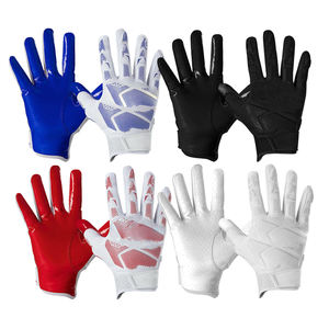 Gants de receveur de football américain, logo personnalisé, cuir véritable, qualité supérieure à prix raisonnable - Product Image 6