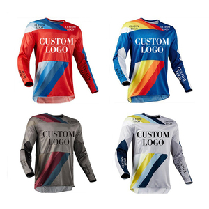 Venta al por mayor personalizado de manga larga Motocross Racing Jersey transpirable MTB BMX MX DH Riding Jerseys Plus Size motocicleta Auto - Product Image 6