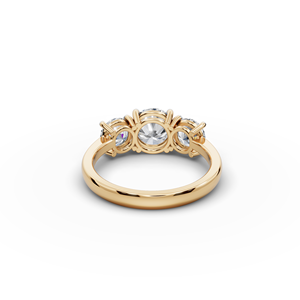 2.50 Ct Luxury 3-Stone Lab-Grown <b>Diamond</b> <b>Ring</b> Oval Cut Fine Jewelry Set 10K Gold White Gold 14K IGI Certificate Engagement <b>Ring</b> - Product Image 5