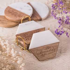 Best Quality Handmade Epoxy <b>Drink</b> <b>Coasters</b> Classic Style Resin Gift Box Set with Packaging <b>for</b> Wholesale Gifting Stone <b>Coasters</b> - Product Image 5
