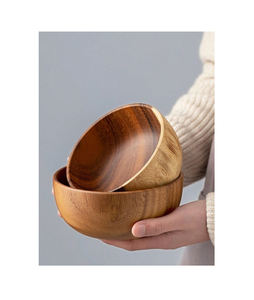 Wooden <b>Salad</b> <b>Bowl</b> for Serving <b>Salad</b> Fruits with Utensils Handmade, Durable and Stylish Natural <b>Wood</b> Dining Accessory - Product Image 6