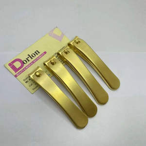 Matte Gold Nail Clipper Durable Portable Nail Cutter Professional Nail Supplies Best Nail Care Cuticle Remover Nail <b>Trimmer</b> - Product Image 1