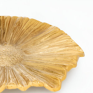 Vente en gros Plateau de fleurs élégant en métal doré pour restaurant, hôtel, mariage, maison - Product Image 3