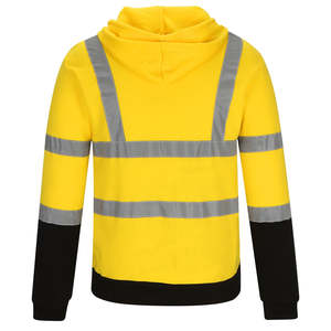 Chaqueta de Seguridad Reflectante para Exteriores, ANSI Clase 2, con LED Intermitente, Impermeable, Verde, Sudadera con Capucha para Invierno, Logotipo Personalizado - Product Image 3