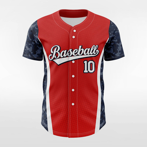 Maillot de baseball personnalisé à séchage rapide, vêtements de sport imprimés, prix bas, respirant, manches courtes, service OEM - Product Image 1