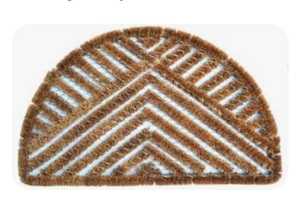 แผ่นปูรองประตูสำหรับรองเท้าบู๊ตเส้นใยมะพร้าว40x60ซม. หนาพิเศษกันลื่นกันแบคทีเรียตกแต่งบ้านสไตล์คลาสสิก - Product Image 4