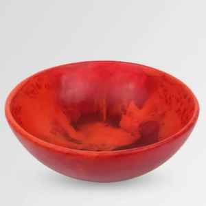 Bol en résine marbrée bleu et blanc, plat de service pour salade de fruits, vaisselle, décoration de cuisine, conteneur de rangement pour la maison, bacs, supports, poterie - Product Image 2