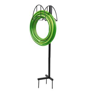 Support de tuyau d'arrosage robuste pour support de tuyau d'arrosage pour l'extérieur support de tuyau de conception unique avec piquets de sol détachable sans outil - Product Image 3