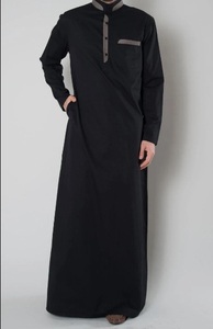 Vêtements islamiques populaires pour hommes Thobe musulman arabe Thobe vente en gros Jubba pour hommes Thobe islamique pour hommes - Product Image 2