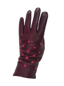 Gants tactiles en cuir d'agneau tendance pour femmes, hiver, usage quotidien décontracté, écologiques, cloutés or, cyclisme en extérieur - Product Image 2