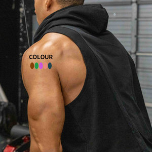 Custom Manufacturer Supply Custom US Size Cotton Blends Streetwear Gym Fitness Top <b>Mens</b> Gym Fit <b>Sleeveless</b> <b>Hoodies</b> - Product Image 2