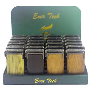 Briquet à cigares Ever Tech M0431 élégant en bois, double flamme, forme barre, style luxueux avec double lame - Product Image 2