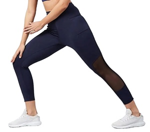 Legging de yoga pour femmes Pantalon d'entraînement de fitness avec poches latérales avec impression et conception de logo de taille personnalisée - Product Image 2