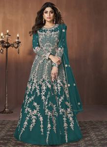 Traditional Best Selling Indian Style Georgette Anarkali Long Gown With Designer Dupatta for Women Pishwas - Product Image 2