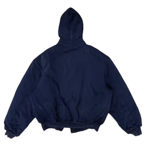 แจ็กเก็ตนักบินสำหรับผู้ชายแจ็คเก็ตบอมเบอร์ผ้านุ่มลำลองมีโลโก้สำหรับฤดูหนาว - Product Image 4