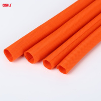 GSKJ Gestión de cables Envoltura de cable en espiral flexible Manga expandible-Protector de administrador de cable de poliéster Corrector Organizador de cables
