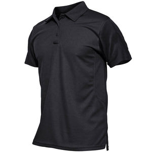 T-shirt classique en maille 100% coton pour homme, manches courtes, impression personnalisée, logo brodé, coupe ajustée de luxe, coton Pima, poche - Product Image 2