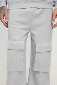 Pantalon de survêtement de style hip-hop lavé 100% coton molletonné avec plusieurs poches cargo Streetwear pantalon léger pour hommes - Product Image 5