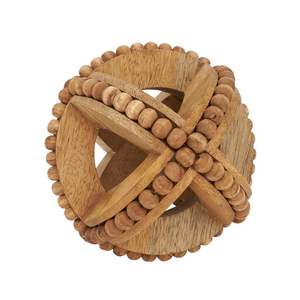 Classique rond verre bois résine métal boules décoratives à la main plateau affichage articles pour salon décor de table exportation prêt - Product Image 4