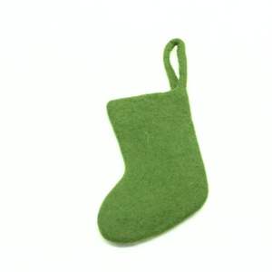 Chaussette de Noël en feutre faite à la main - Chaussette en feutre de laine de qualité supérieure - Chaussette de Noël en feutre de laine écologique - Product Image 2