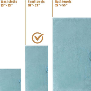 Vente en gros d'ensembles de serviettes de bain en microfibre extra épaisse personnalisés essuie-mains de couleur unie super doux en coton durable pour hôtels adultes - Product Image 5