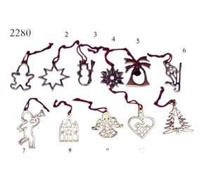 Venta al por mayor de adornos navideños adornos colgantes accesorios para árboles de Navidad - Product Image 4