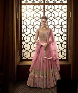 ชุดยาวสไตล์ Anarkali สำหรับผู้หญิงตาข่ายสำหรับใส่ทำงานแบบหนักสไตล์ชนเผ่าอินเดียสำหรับงานแต่งงานและเทศกาล - Product Image 1