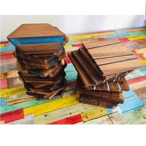 Posavasos de Madera y Resina para Taza de Té, Estilo Clásico para el Hogar, Hotel o Restaurante, Precio al por Mayor, Hecho a Mano en India - Product Image 2