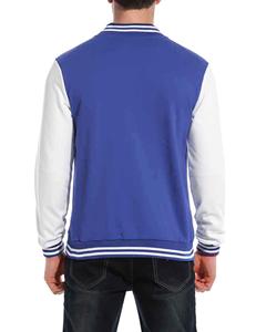 Veste de baseball d'hiver de haute qualité pour homme avec broderie en chenille Manches en cuir Logo avant - Product Image 6