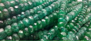 Cuentas de cuentas de Esmeralda natural de 4mm, piedras preciosas sueltas facetadas de corte zambiano, patrón de joyería verde, piedra Rondelle, cuerdas de 10-1000 piezas - Product Image 2