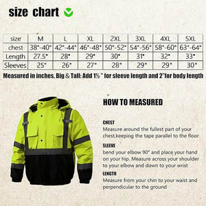 Combinaison de sécurité réfléchissante en coton pour chantiers de travaux routiers, veste de sécurité imperméable, veste de travail de sécurité haute visibilité - Product Image 6