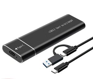กล่องใส่ฮาร์ดดิสก์ภายนอกแบบอะลูมิเนียม NGFF M.2 SSD พร้อมพอร์ต USB Type-C สำหรับ PCIE M.2 NVMe ทำจากโลหะ - Product Image 2